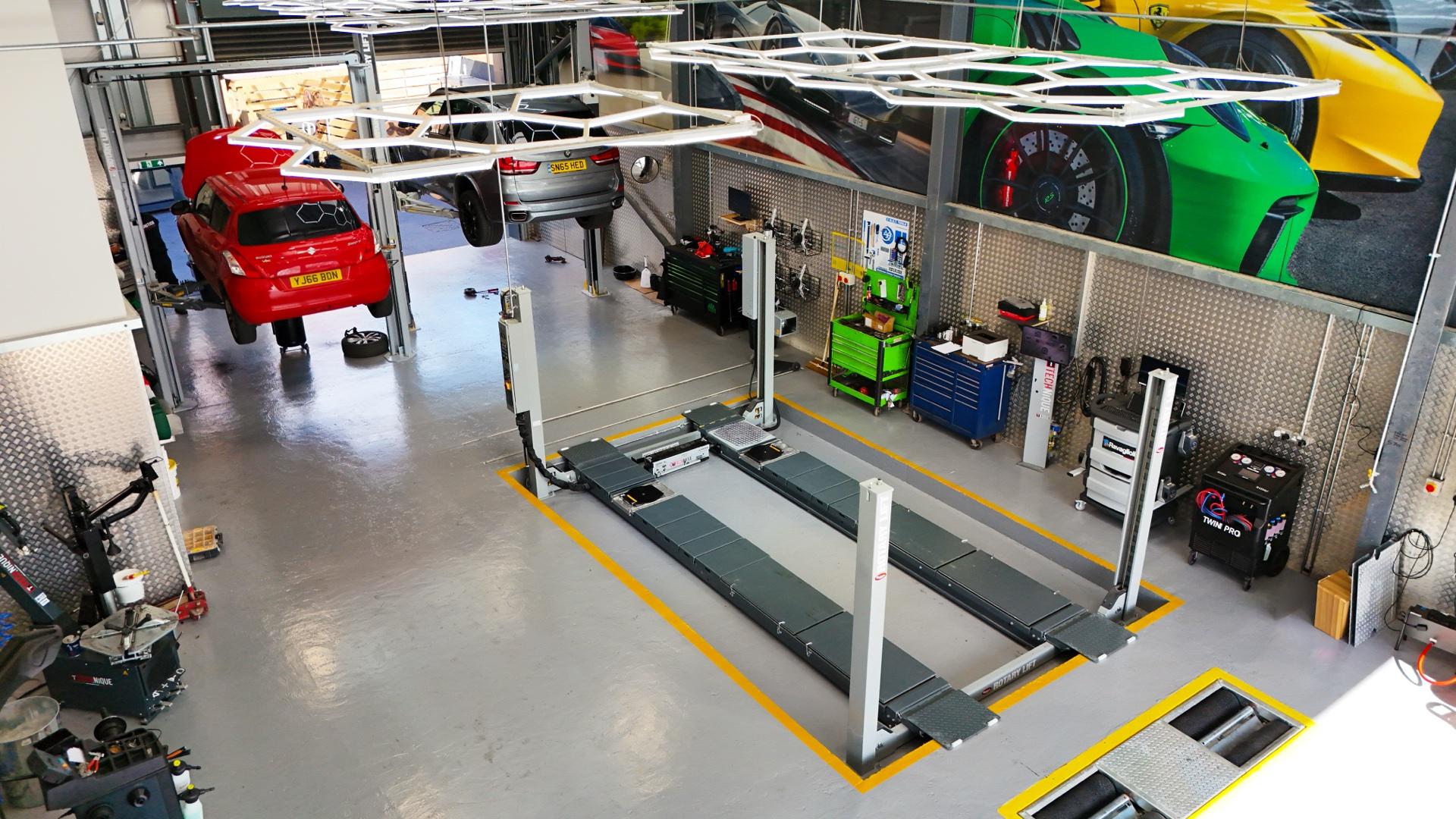 Ignition Autocare workshop interior in Castleford