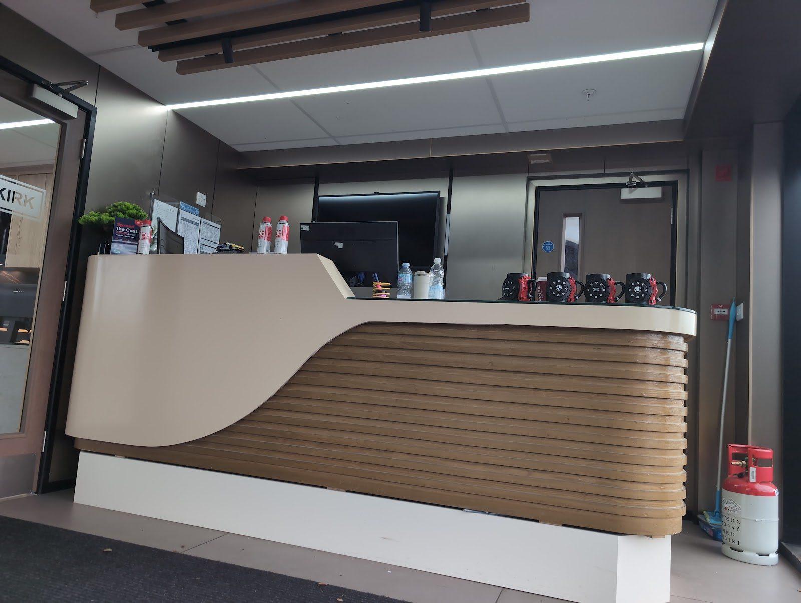 Reception at Ignition Autocare, Castleford